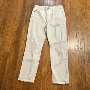 Kancan white distressed jeans 9